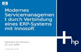 © 2004 Triaton GmbH Modernes Servicemanagement durch Verbindung eines ERP-Systems mit Innosoft Hermann ter Schüren 22. Juni 2004.
