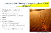Ökologischer Fußabdruck HANPP Ökologischer Rucksack PCF Product Carbon Footprint MIPS WMF System-Leistung (1,8 kW Gesellschaft) Emergy (embodied solar.