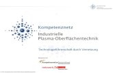 © 2007 Kompetenznetz Industrielle Plasma-Oberflächentechnik Technologieführerschaft durch Vernetzung.