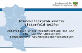 Grundwasserproblematik Bitterfeld-Wolfen Aktivitäten unter Verantwortung des SAK bzw. LAF/PD ChemiePark Schwerpunkt: Grundwasserkontamination.