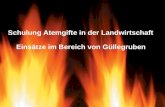 Franz Thaler, LMFF Rudmanns1 Schulung Atemgifte in der Landwirtschaft Einsätze im Bereich von Güllegruben.