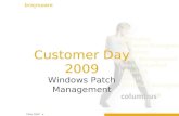 Customer Day 2009 Windows Patch Management Peter Rösti rop@brainware.ch.
