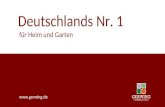 Deutschlands Nr. 1 für Heim und Garten  Deutschlands Nr. 1 für Heim und Garten.