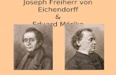 Joseph Freiherr von Eichendorff & Eduard Mörike. Eduard Mörike 1804 - 1871 Gliederung: - Lebenslauf Lebenslauf - WerkeWerke - EpocheneinordnungEpocheneinordnung.