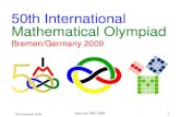 Beirat zur IMO 20091 29. November 2006 Title: 50th International Mathematical Olympiad 2009.