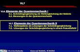 Wim de Boer, Karlsruhe Atome und Moleküle, 07.05.2013 1 VL6. Elemente der Quantenmechanik I 6.1. Schrödingergleichung als Wellengleichung der Materie 6.2.