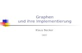 Graphen und ihre Implementierung Klaus Becker 2007.