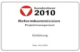 Folie 1 Einführung Wien, 30.9.2003. Folie 2 Regierungsprogramm 2003-2006 (Äußere Sicherheit und Landesverteidigung) 30.9.2003.