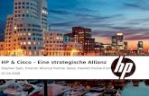 HP & Cisco – Eine strategische Allianz Stephan Salb, Director Alliance Partner Sales, Hewlett-Packard GmbH 01.04.2008.