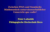 1 Zwischen PISA und Standards: Mathematisch-naturwissenschaftlicher Unterricht quo vadis? Peter Labudde Pädagogische Hochschule Bern.