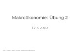 Makroökonomie: Übung 2 17.5.2010 VWL 4 – Makro – WWZ – FS 2010 – felicitas.kemeny@unibas.ch.