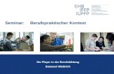 Seminar: Berufspraktischer Kontext Die Player in der Berufsbildung Emanuel Wüthrich.