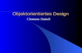 Objektorientiertes Design Clemens Haindl. Inhalt 1. Vererbung & Co. 2. Konsistenz 3. Überladen von Operatoren 4. Frameworks & Entwurfsmuster.