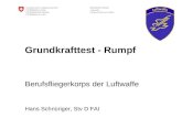 Schweizer Armee Luftwaffe Fliegerärztliches Institut Grundkrafttest - Rumpf Berufsfliegerkorps der Luftwaffe Hans Schnüriger, Stv D FAI.