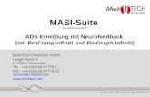 © MediTECH Electronic GmbH, Wedemark MASI-Suite (by Reiner Kroymann) ADS-Ermittlung mit Neurofeedback (mit ProComp Infiniti und BioGraph Infiniti) MediTECH.
