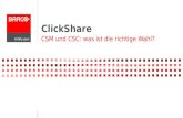 ClickShare CSM und CSC: was ist die richtige Wahl?