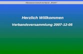 Abwasserzweckverband Rieth Herzlich Willkommen Verbandsversammlung 2007-12-05.