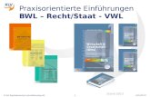 Www.klv.ch © KLV Kaufmännischer Lehrmittelverlag AG1 Praxisorientierte Einführungen BWL – Recht/Staat - VWL Stand 2013.