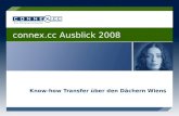 Know-how Transfer über den Dächern Wiens connex.cc Ausblick 2008.