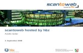 Scantoweb hosted by hbz Anette Seiler 3. September 2008.