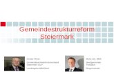 Gemeindestrukturreform Steiermark Günter Pirker GemeindevertreterInnenverband Steiermark GVV Landesgeschäftsführer Mario Abl, MBA Stadtgemeinde Trofaiach.