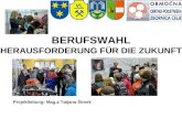 BERUFSWAHL HERAUSFORDERUNG FÜR DIE ZUKUNFT Projektleitung: Mag.a Tatjana Štinek.