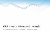 ERP meets Warenwirtschaft präsentiert durch Ralf Krichbaum, Softweaver GmbH.