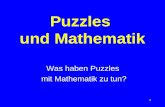 1 Puzzles und Mathematik Was haben Puzzles mit Mathematik zu tun?