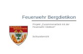 Feuerwehr Bergdietikon Projekt Zusammenarbeit mit der Feuerwehr Dietikon Schlussbericht.