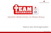 Bezirksstelle Name des Vortrageneden Herzlich Willkommen im Roten Kreuz.