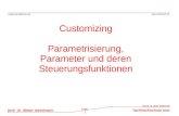 D.steinmann@fh-trier.de prof. dr. dieter steinmannfachhochschule trier © prof. dr. dieter steinmann Folie 1 Customizing Parametrisierung,