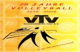 Impressum : Herausgeber : VTV Lu- Mundenheim, Abteilung Volleyball Redaktion : Team Volleyballjubiläum der VTV Gestaltung :