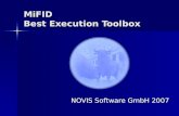 MiFID Best Execution Toolbox NOVIS Software GmbH 2007.
