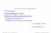 Grundlagen von Informationssystemen, Seite 1-1© 2000, 2001 Institut für Informatik III, Universität Bonn Proseminar: Grundlagen von Informationssystemen.