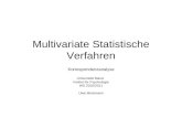 Multivariate Statistische Verfahren Korrespondenzanalyse Universität Mainz Institut für Psychologie WS 2010/2011 Uwe Mortensen.