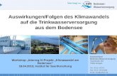 Zweckverband Bodensee-Wasserversorgung Hauptstraße 163 70563 Stuttgart Tel.: 0711 / 973-0 Fax: 0711 / 973-2030 Email: bwv@zvbwv.de Auswirkungen/Folgen.
