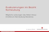 Evakuierungen im Bezirk Korneuburg Mögliche Leistungen des Roten Kreuz Ernstbrunn-Korneuburg-Stockerau BEZIRKSKOMMANDO KORNEUBURG.