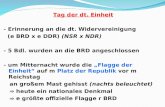 Tag der dt. Einheit - Erinnerung an die dt. Widervereinigung (e BRD x e DDR) (NSR x NDR) - 5 Bdl. wurden an die BRD angeschlossen - um Mitternacht wurde.