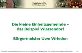 Deutsch-Französische Konferenz am 29.01.2013 in Wietzendorf - Bürgermeister Uwe Wrieden: Die kleine Einheitsgemeinde 1/17 Die kleine Einheitsgemeinde –