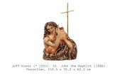 Jeff Koons (* 1955): St. John the Baptist (1988) Porzellan, 153,5 x 76,2 x 62,2 cm.