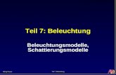 Helwig Hauser Teil 7: Beleuchtung Beleuchtungsmodelle, Schattierungsmodelle.