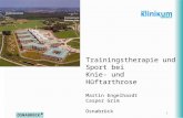 Trainingstherapie und Sport bei Knie- und Hüftarthrose Martin Engelhardt Casper Grim Osnabrück 1.