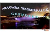 Die Weltmedia verkundigt haben, daß Niagara Wasserfälle infolge diesjährigen arktischen Winter in USA und Kanada /Wasserfälle an der Grenze lokalisiert.