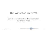 Helga Schultz: RGW1 Die Wirtschaft im RGW Von der sozialistischen Transformation zur finalen Krise.