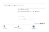Knowledge Management-Portal XML Topic Maps Von der Information zum Wissen Ronald Melster Ronald.Melster@first.fraunhofer.de Gefördert vom.
