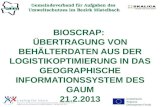 Gemeindeverband f ü r Aufgaben des Umweltschutzes im Bezirk Mistelbach EUROPEAN Regional Development Fonds BIOSCRAP: Ü BERTRAGUNG VON B EHÄLTERDATEN AUS.