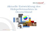 Aktuelle Entwicklung des Holzpelletmarktes in Deutschland.