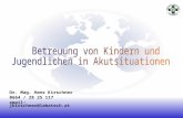 Dr. Mag. Hans Kirschner 0664 / 28 25 117 email: jkirschner@labatech.at.