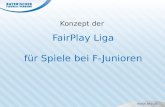 Konzept der FairPlay Liga für Spiele bei F-Junioren.