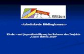 -Arbeitskreis Rüdinghausen- Kinder- und Jugendbeteiligung im Rahmen des Projekts Unser Witten 2020.